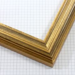 Classic Panel - Gold Leaf with Black Lines